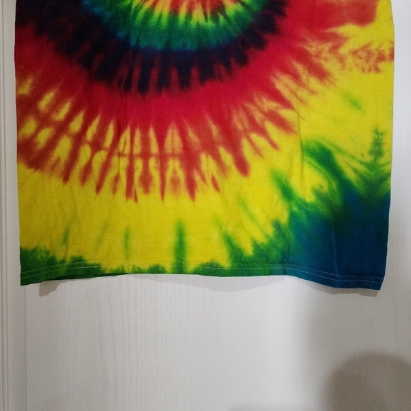 Colortone Rainbow swirl short sleeve tie dye shirt Size Adult M - Picture 9 of 11